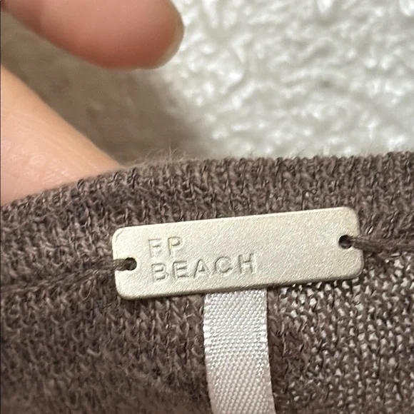 FREE PEOPLE FP Beach Brown and Cream Striped Women's Top Size Small - Picture 8 of 14